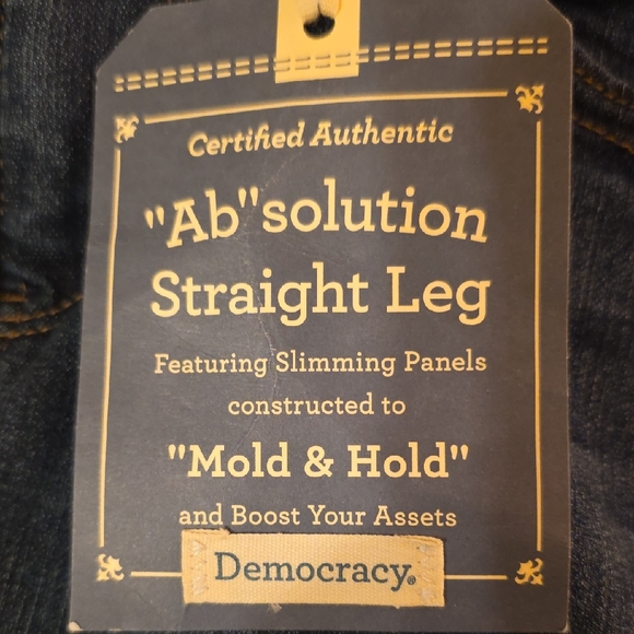 Democracy Dark Blue Curve Equality Ab Solution Jeans NWT - Picture 7 of 8